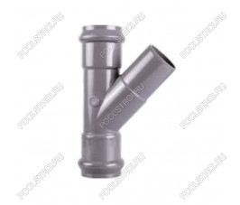 Тройник 45° ПВХ Aquaviva раструбный 110 мм