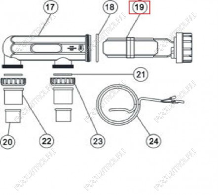 Ячейка хлоратора Aquaviva SSC50/25 (08050019)